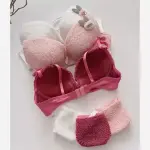 LB New High Quality Sexy Cute Kitty Anime Soft Plush Design Bra & Panty Set